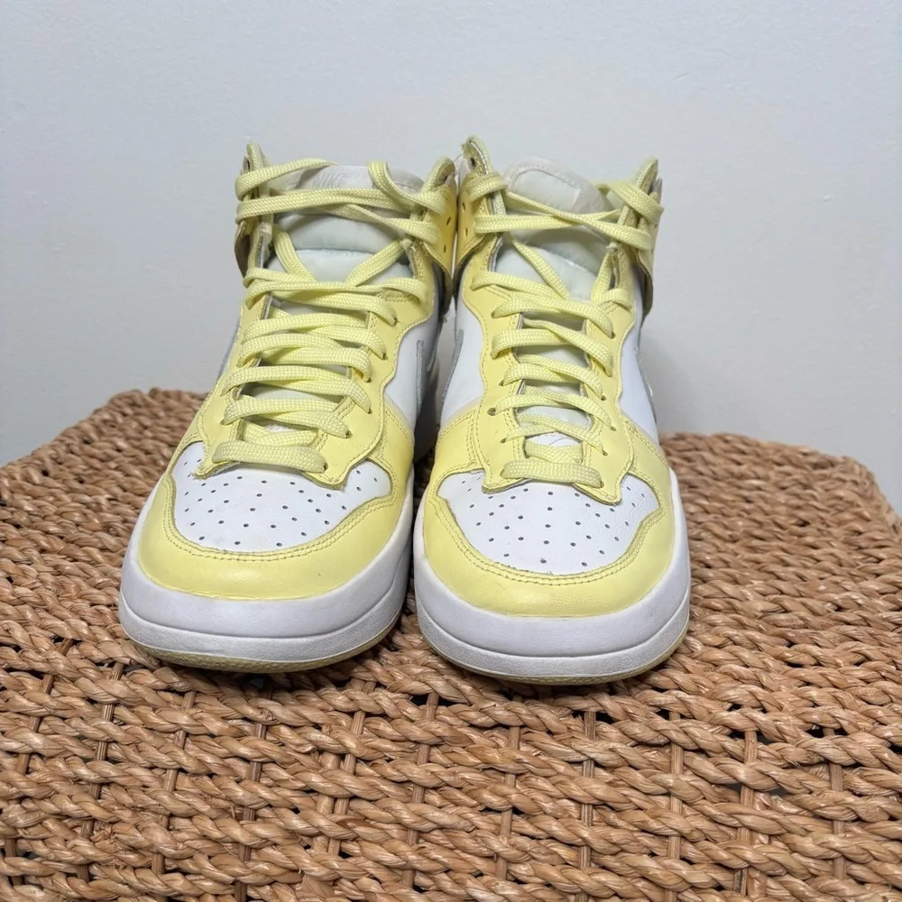 Nike Dunk High Up Sneakers Rebel Lemon Yellow (Women's) Size 8.5 *No Insoles*